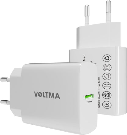 Voltma GAN Tech 18W Charger, USB Type-A