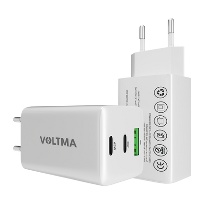 Voltma Centrale Électrique 65W 3 Ports